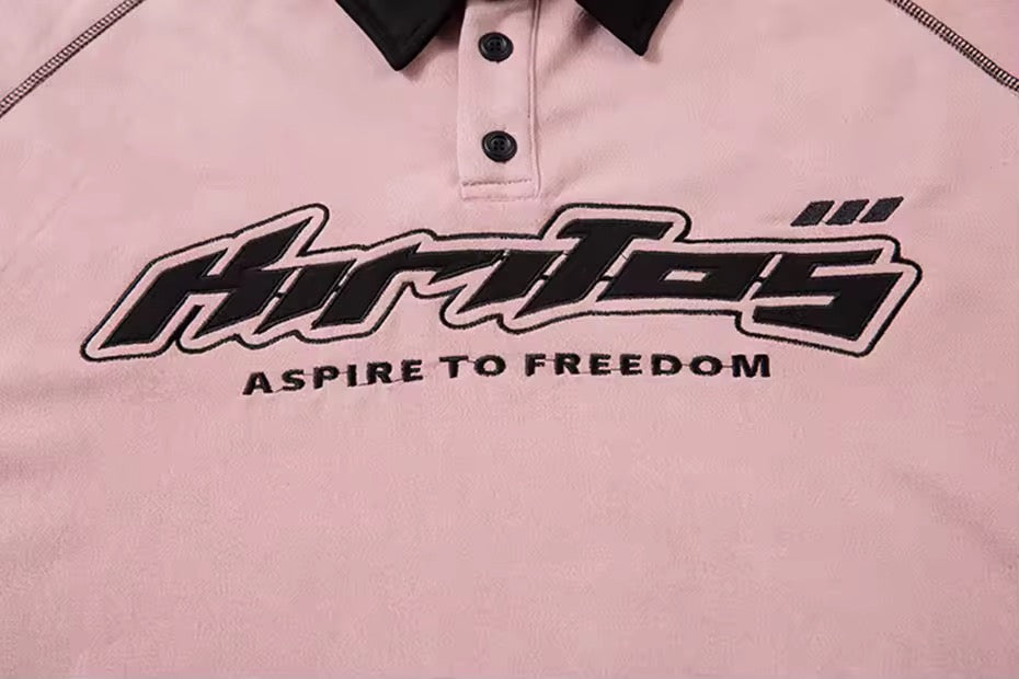 Polo em Suede 'Aspire to Freedom'