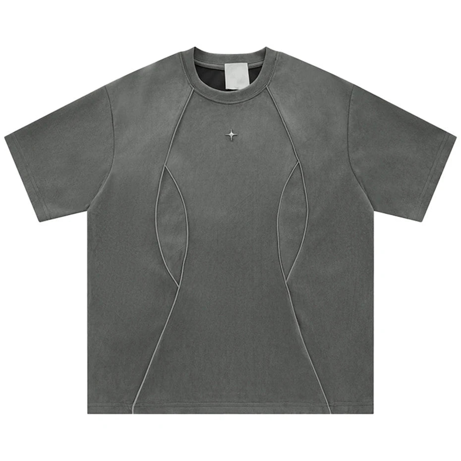 Camiseta em Suede 'North Star'