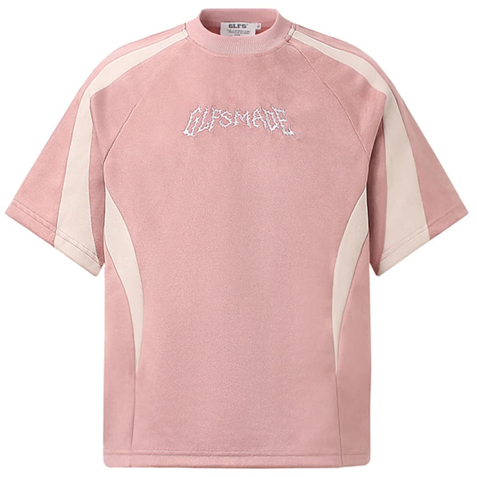 Camiseta em Suede 'Shadow Patchwork'