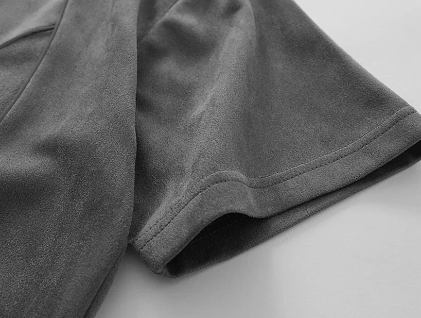 Camiseta em Suede 'North Star'