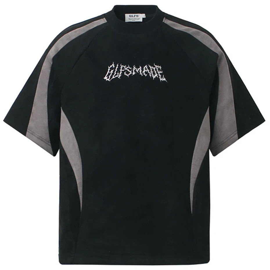 Camiseta em Suede 'Shadow Patchwork'