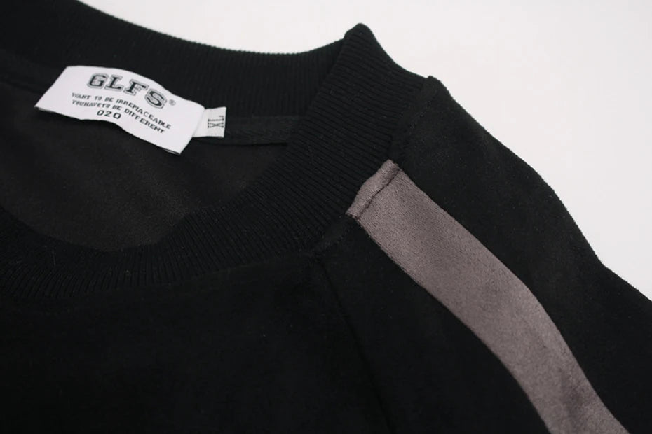 Camiseta em Suede 'Shadow Patchwork'