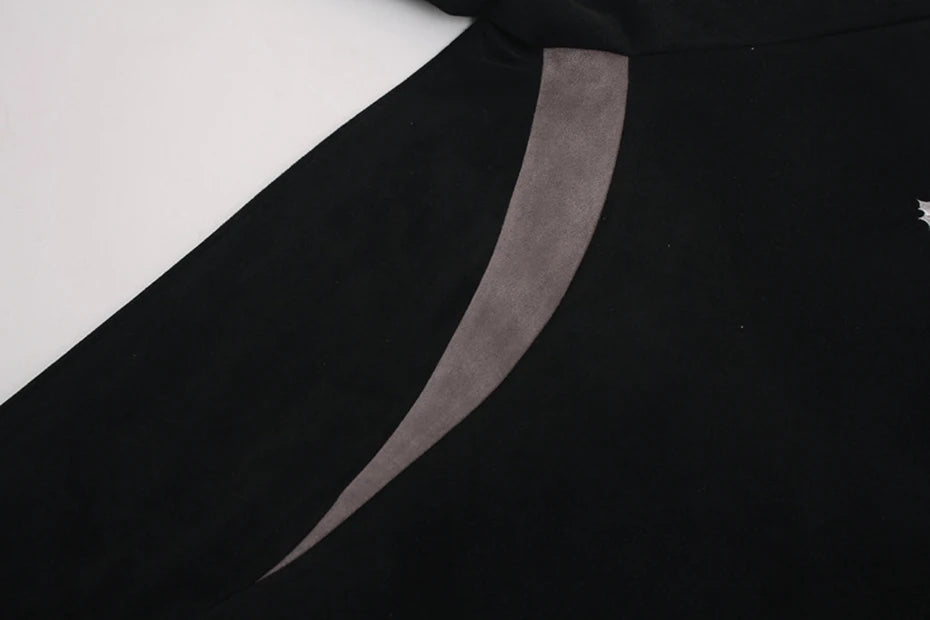 Camiseta em Suede 'Shadow Patchwork'