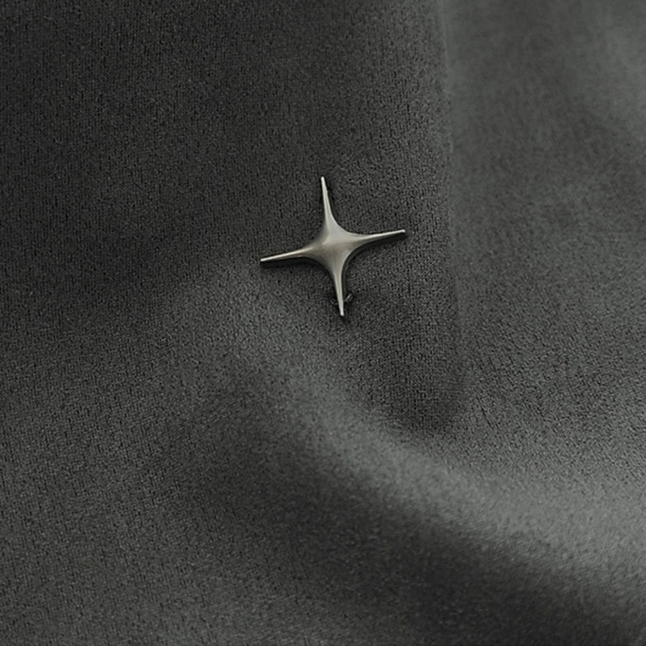 Camiseta em Suede 'North Star'