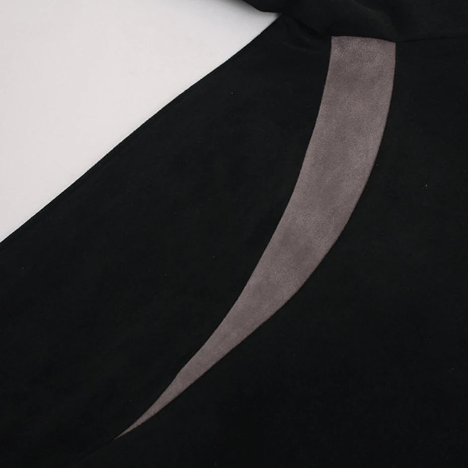 Camiseta em Suede 'Shadow Patchwork'