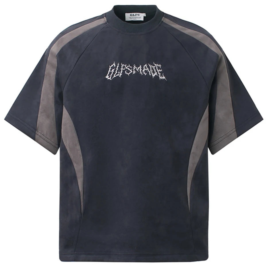 Camiseta em Suede 'Shadow Patchwork'